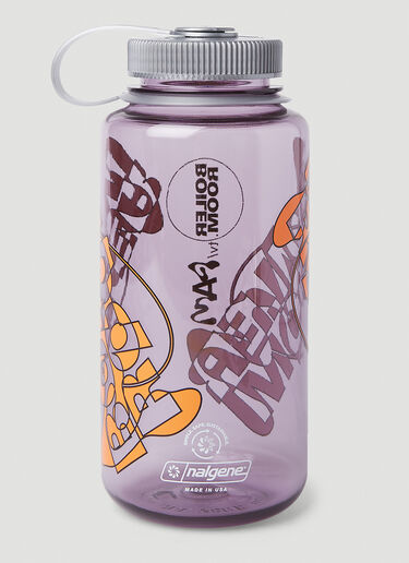 Boiler Room x P.A.M. Graphic Print Water Bottle Lilac bor0350001
