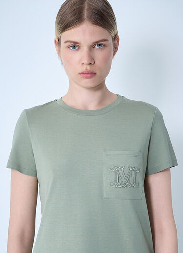 Logo Motif T-Shirt Max Mara Logo Motif T-Shirt Green max0261023