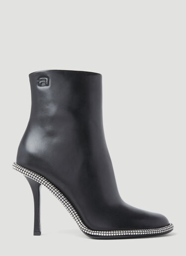 Alexander Wang 키라 가죽 앵클 부츠 블랙 awg0254019