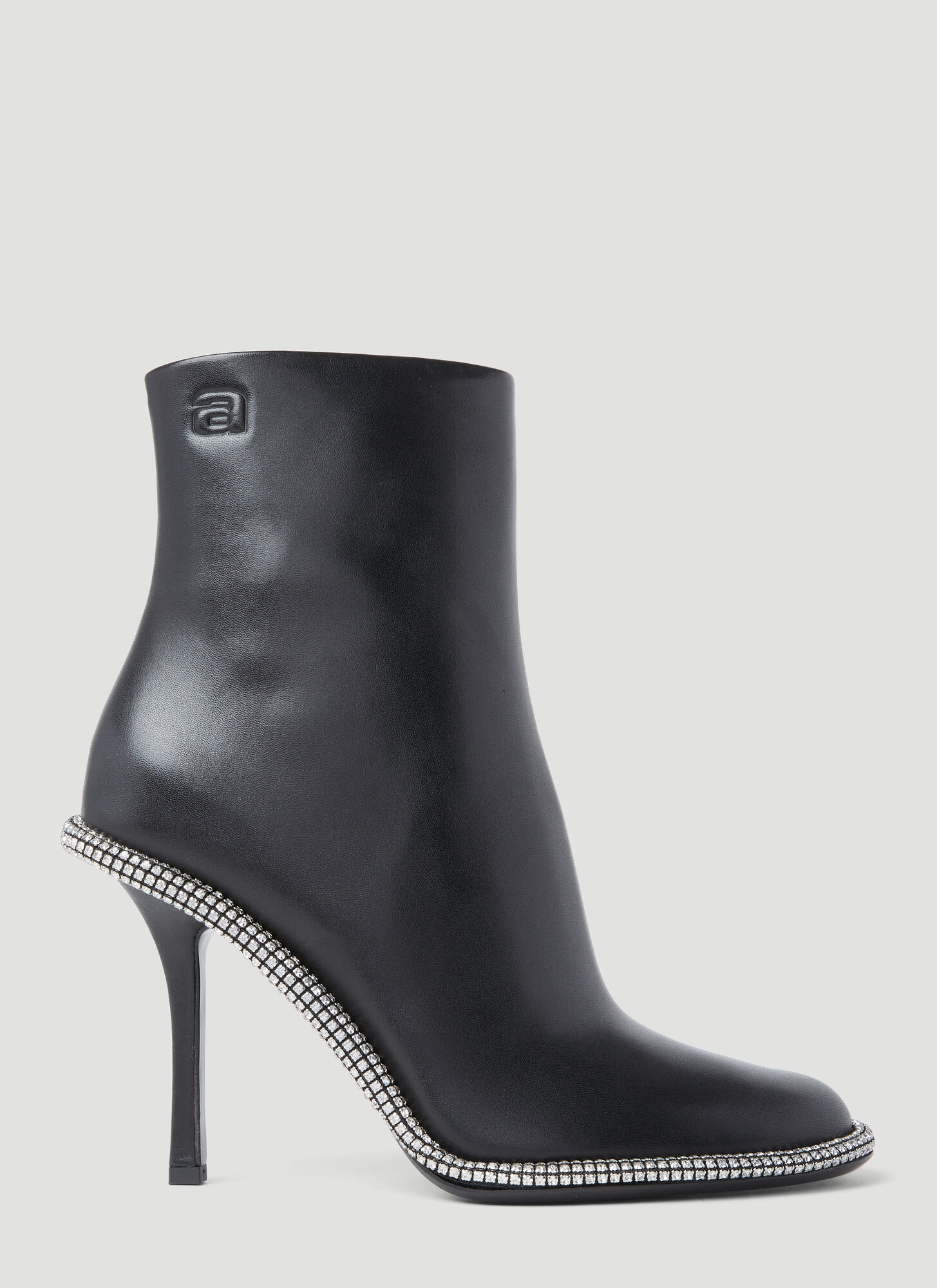Shop Alexander Wang Kira Leather Ankle Boots In Black