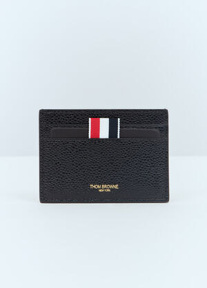 Comme des Garçons Wallet Leather And Canvas Cardholder Red cdw0356002