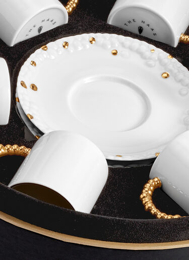 Set of Two Mojave Espresso Cup And Saucer L'Objet Set of Two Mojave Espresso Cup And Saucer White wps0670239