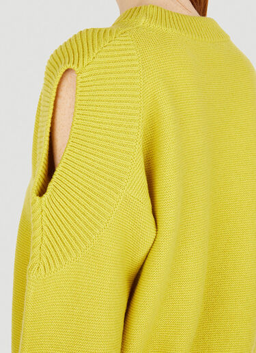 재생 컷아웃 스웨터 Stella McCartney 재생 컷아웃 스웨터 그린 stm0251003