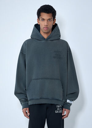 Gallery Dept. Oversized Cotton-Blend Hooded Sweatshirt Black gdp0162060