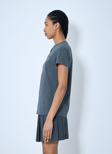 Miu Miu Set Of Three Logo Patch T-Shirts Grey miu0260055