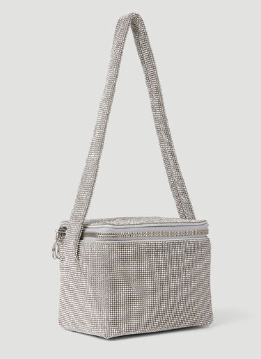 KARA Crystal Mesh Cooler Shoulder Bag White kar0250014