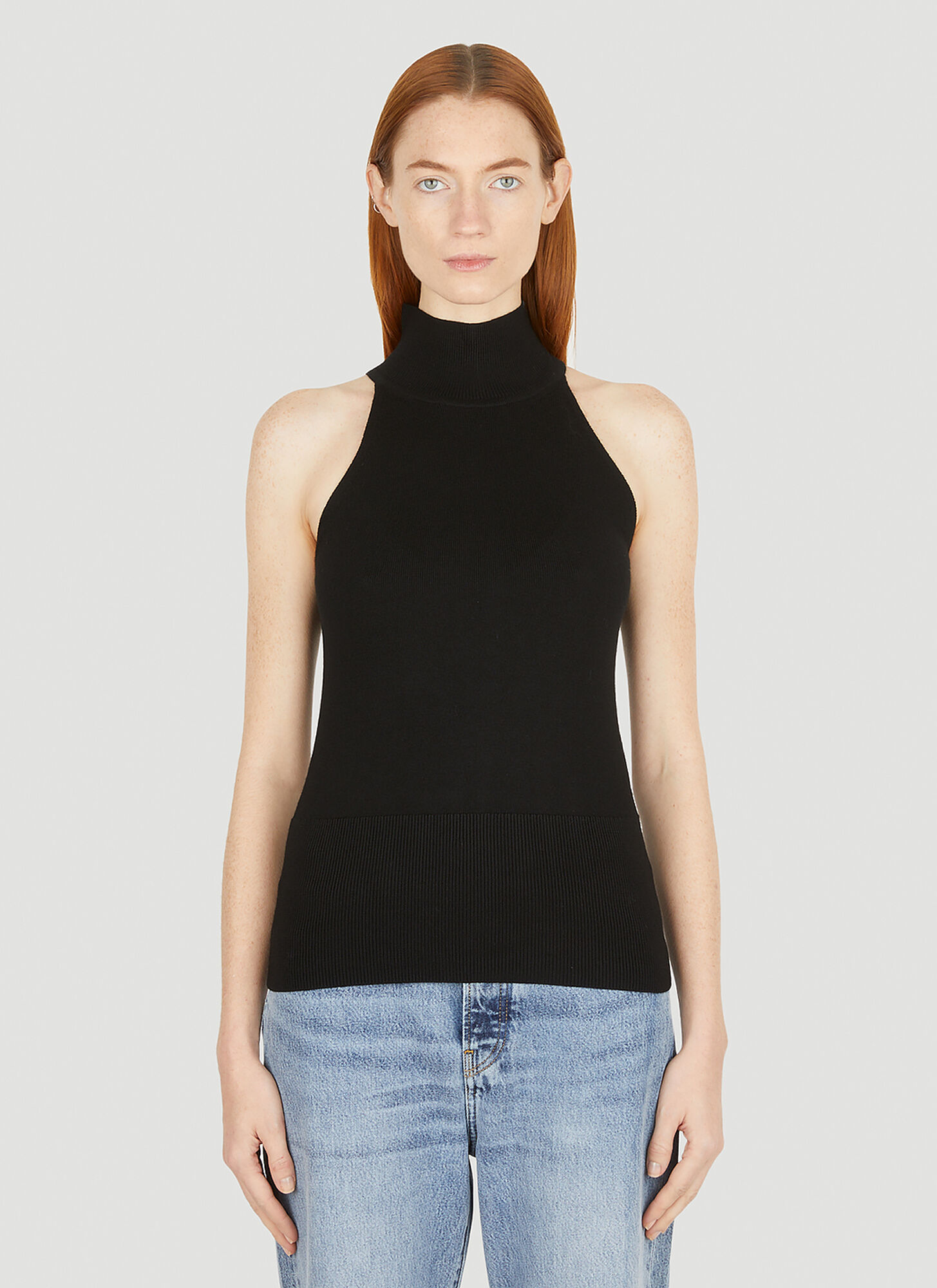 TOTÊME TOTEME HIGH NECK TOP FEMALE BLACKFEMALE