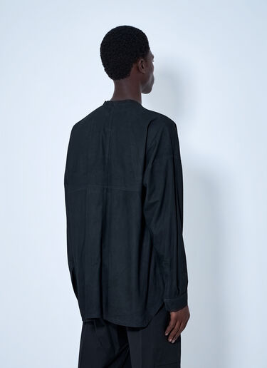 LN-CC® - Rick Owens: Lido Larry Shirt - Black Rick Owens Lido Larry Shirt Black ric0165057
