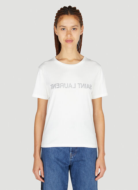 Jil Sander Logo Print T-Shirt Cream jil0247073
