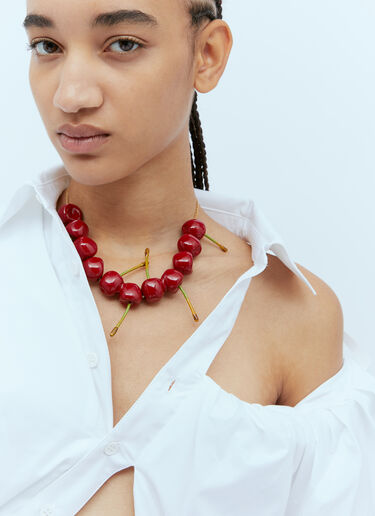 Jacquemus Le Collier Cerise Necklace Red jac0254105