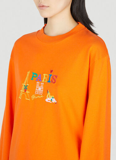 Carne Bollente Kisses from Paris T-Shirt Orange cbn0352015