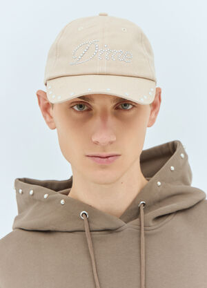 Dime Icy Cursive Logo Baseball Cap Beige dmt0157009