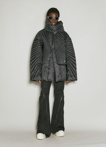 Moncler + Rick Owens Radiance Down Scarf Black mcs0355016