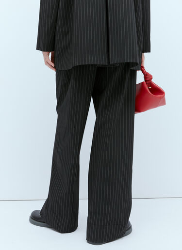 Pinstripe High-Rise Suit Pants GANNI Pinstripe High-Rise Suit Pants Black gan0254001