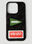 Kenzo Logo Patch iPhone 14 Pro Case Black knz0154006