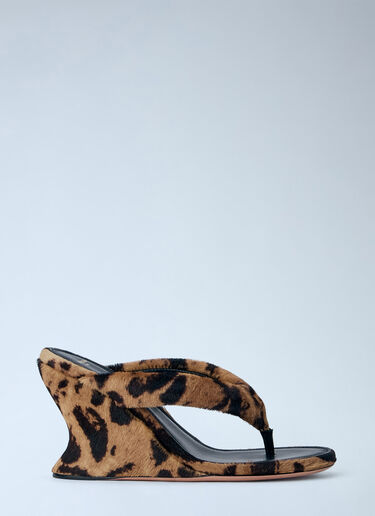 LN-CC® - Balenciaga: Gaeta Wedge Thong Sandals - Brown Balenciaga Gaeta Wedge Thong Sandals Brown bal0265043