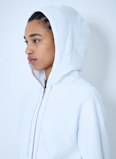 Gucci Web Trim Hooded Sweatshirt White guc0259008