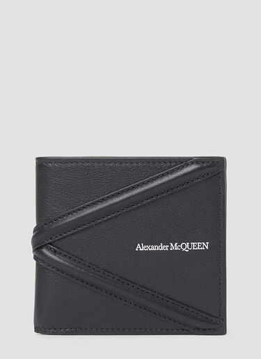 Alexander McQueen 双折徽标钱包 黑色 amq0151103