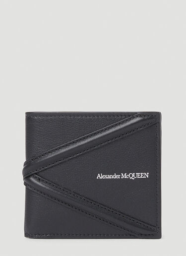 Alexander McQueen 로고 반지갑 블랙 amq0151103