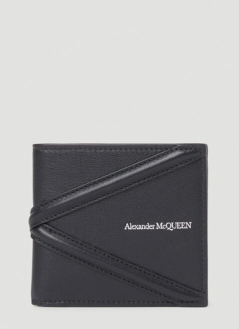 Alexander McQueen Bifold Logo Wallet Black amq0152009