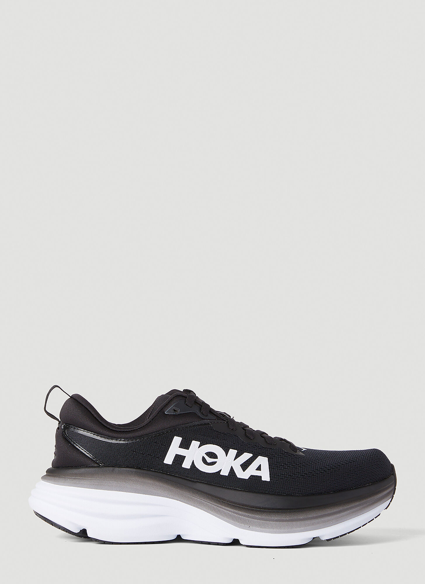 Hoka Bondi 8 Mens Performance Lifestyle Athletic And Training Shoes In Black
