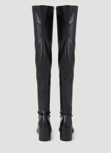 MM6 Maison Margiela Anatomic Thigh High Boots Black mmm0253028