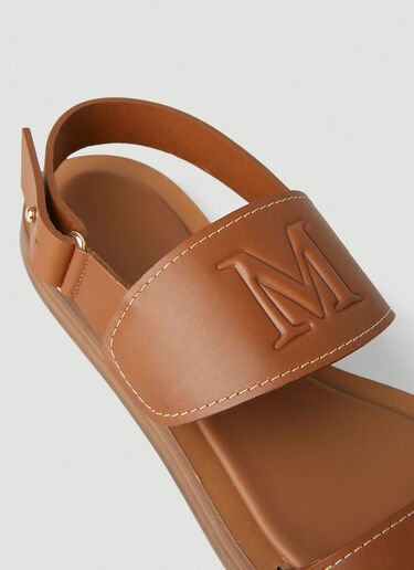 Max Mara Diana 샌들 브라운 max0252038