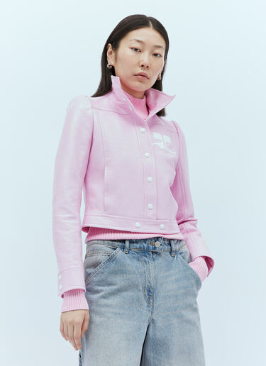 비닐 리에디션 재킷 Courrèges 비닐 리에디션 재킷 핑크 cou0253013