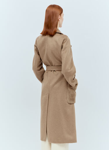 Max Mara Cashmere Robe Coat Brown max0255018