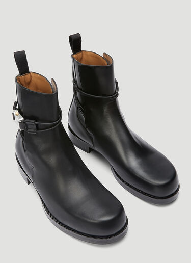 Rollercoaster Buckle Leather Boots 1017 ALYX 9SM Rollercoaster Buckle Leather Boots Black aly0343007