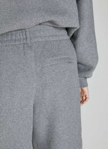 글리터 테리 트랙팬츠 Alexander Wang 글리터 테리 트랙팬츠 그레이 awg0253019