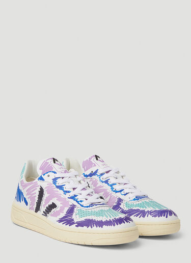 Marni x Veja V10 Low Top Sneakers Purple mnv0350003