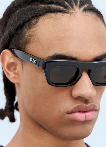 Gucci Rectangular Frame Sunglasses Black gus0158001