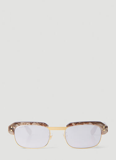 Rectangular Sunglasses Gucci Rectangular Sunglasses Brown guc0152332