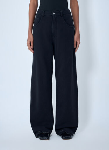 MM6 Maison Margiela Wide-Leg Pants Black mmm0264008
