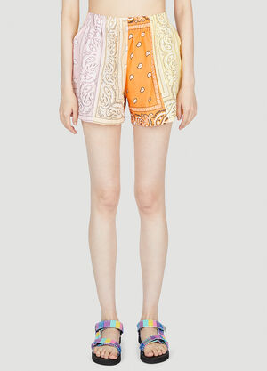 Diesel Paisley Motif Shorts Blue dsl0255035