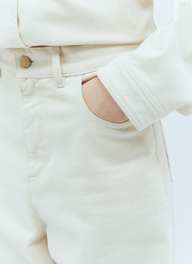 Brushed Twill Pants Moncler Brushed Twill Pants Off White mon0258021