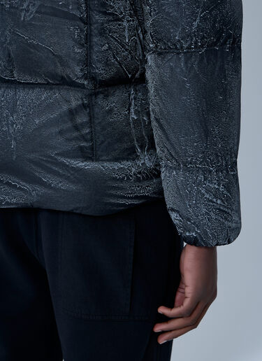 Stone Island Printed Short Down Jacket Black sto0164009