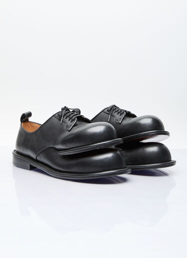 Comme des Garçons Homme Plus Double-Footed Derby Shoes Black hpl0156006