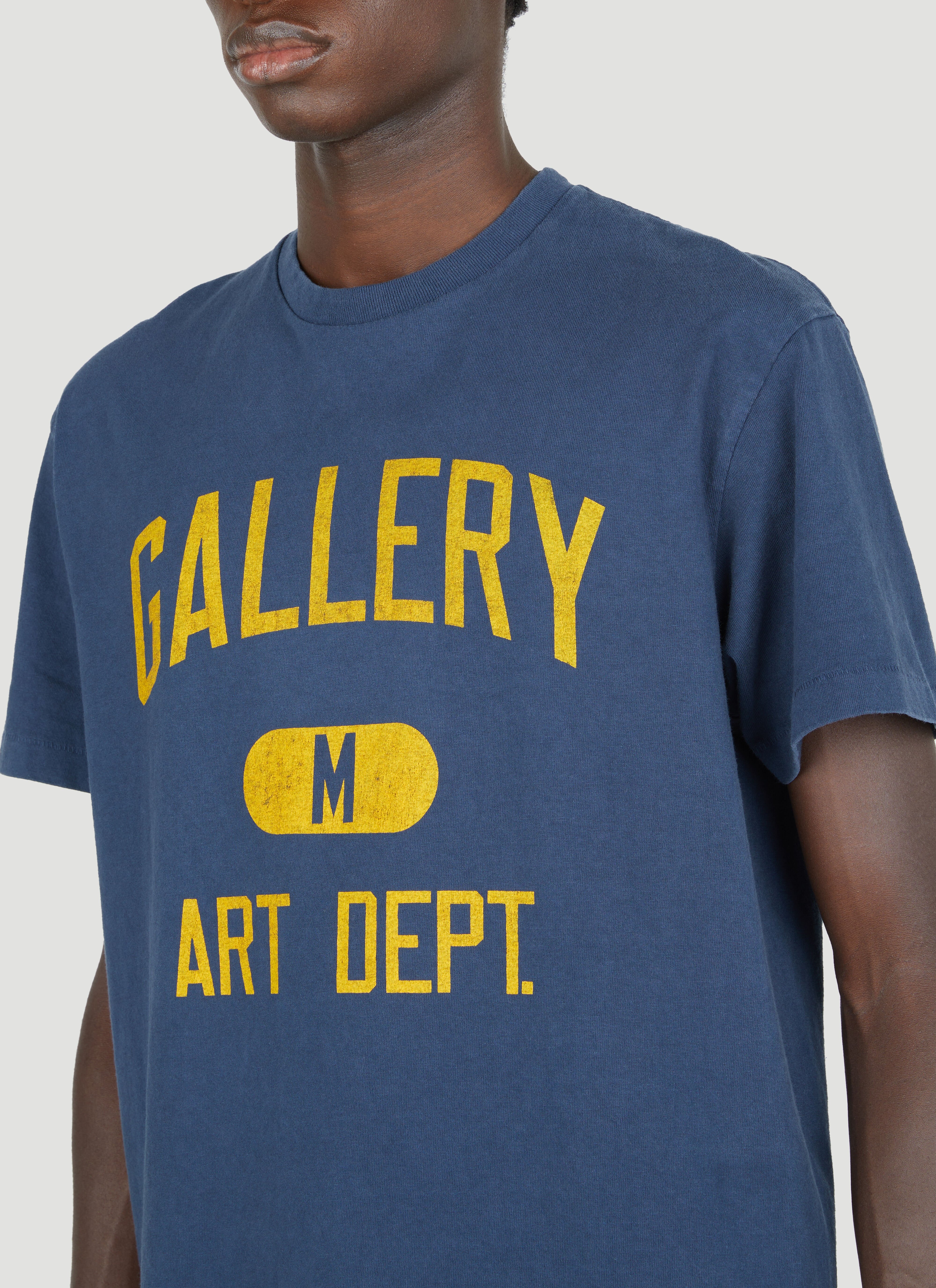 Gallery Dept. Men's' Logo Print T-Shirt in Navy | LN-CC®