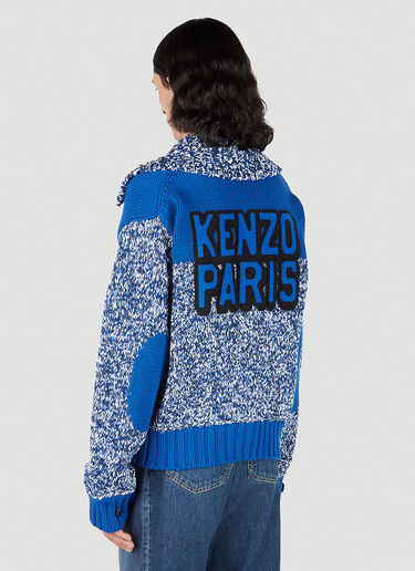 Kenzo 물리네 버튼 다운 카디건 블루 knz0152007