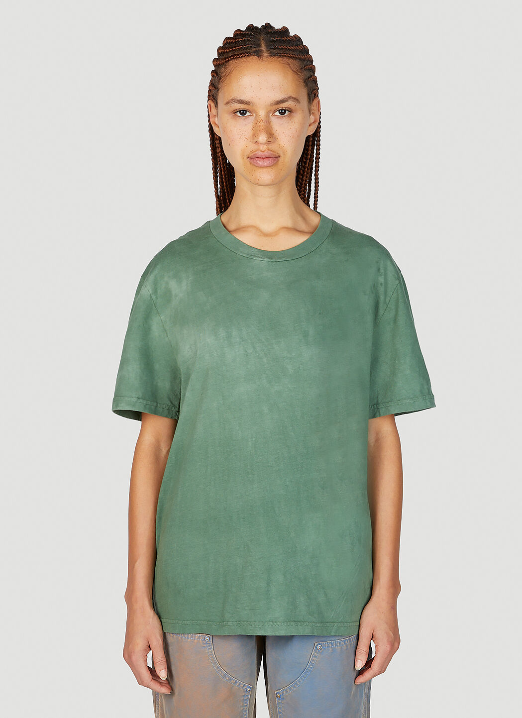 Rabanne Splashed Short Sleeve T-Shirt Black pac0253016