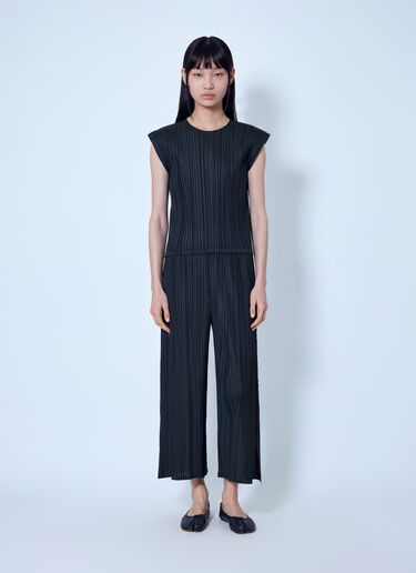 LN-CC® - Pleats Please Issey Miyake: Mellow Pleats Top - Black Pleats Please Issey Miyake Mellow Pleats Top Black plp0266030