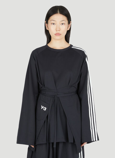 Y-3 Sail Closure T-Shirt Black yyy0254005