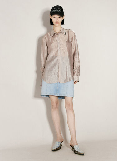 내로우 프론트 미니 스커트 Martine Rose 내로우 프론트 미니 스커트 블루 mtr0255004