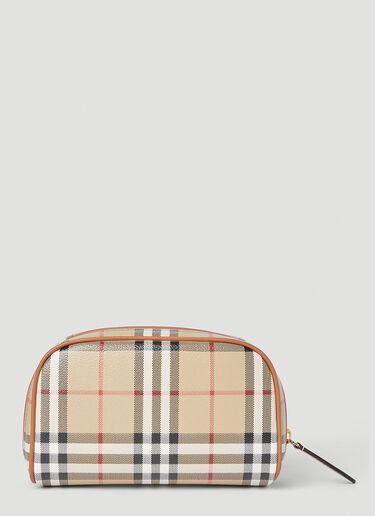 Check Cosmetic Pouch Burberry Check Cosmetic Pouch Beige bur0252042