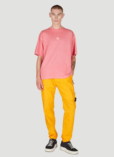 Stone Island Compass Embroidery T-Shirt Pink sto0152073