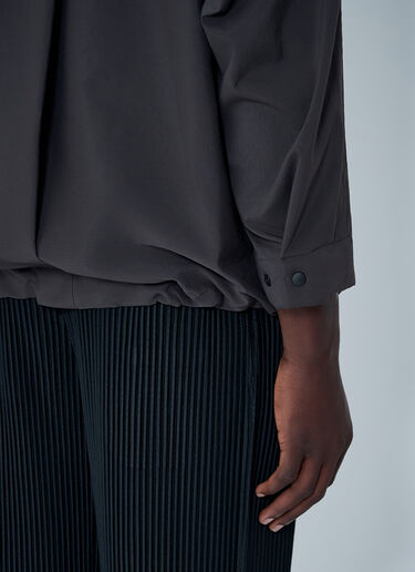 Hooded Shirt Homme Plissé Issey Miyake Hooded Shirt Brown hmp0162017