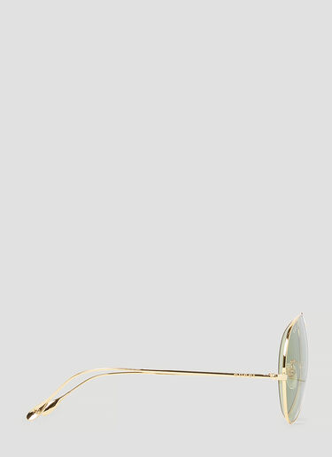 Gucci Navigator Frame Sunglasses Gold gus0154010