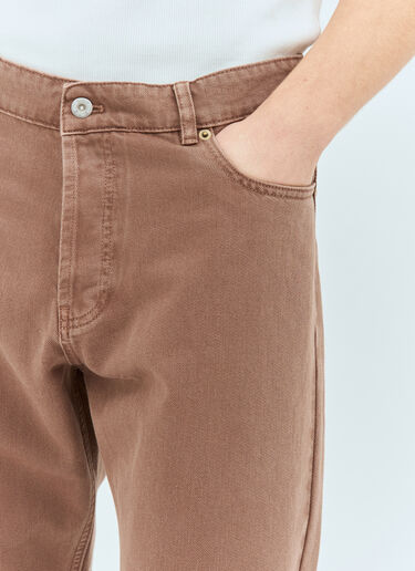 Miu Miu Five-Pocket Jeans Brown miu0359005